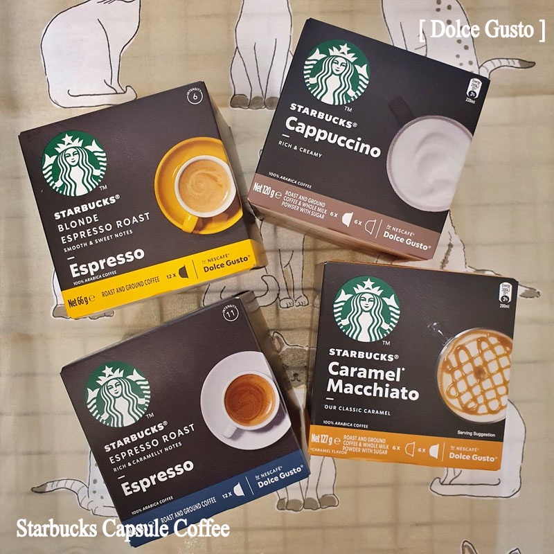 [Dolce Gusto] Starbucks แคปซูลกาแฟ 12T Dolce Gusto Capsule Americano Espresso Caramel Cappuccino ส่ง