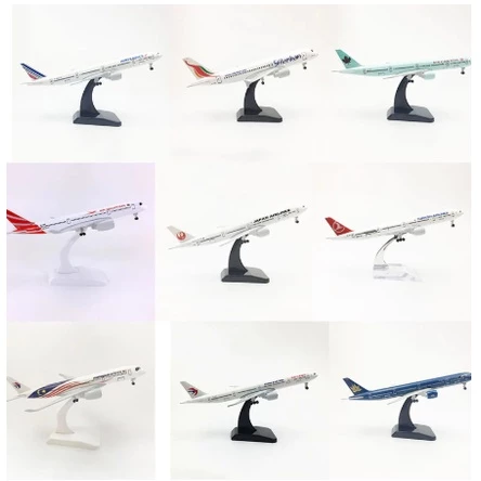 โมเดลเครื่องบิน "ส่งจากไทย" ขนาด 20 CM ตัวลำทำจากเหล็กอัลลอย ฐานตั้งถอดออกได้ มีล้อ ลำใหญ่ สวย งานละเอียด