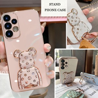 เคสโทรศัพท์มือถือ พร้อมขาตั้ง หรูหรา สําหรับ Samsung A13 A23 A32 A33 A52 A53 A52s A72 5G