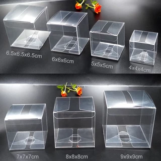 แพ๊ค 5 ชิ้น กล่องพลาสติกใส PVC สำหรับใส่ของชำร่วย กล่องใส่เทียนหอม