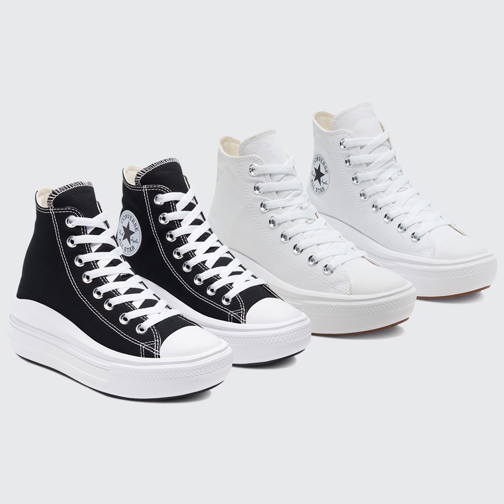CONVERSE รองเท้าลำลองรุ่น CHUCK TAYLOR ALL STAR MOVE/ 568497/ 568498 (BKXX,WTXX)