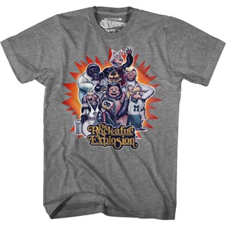 Vintage Group Photo Rock-afire Explosion T-Shirt เสือยืดผู้ชาย เสื้อวินเทจผญ