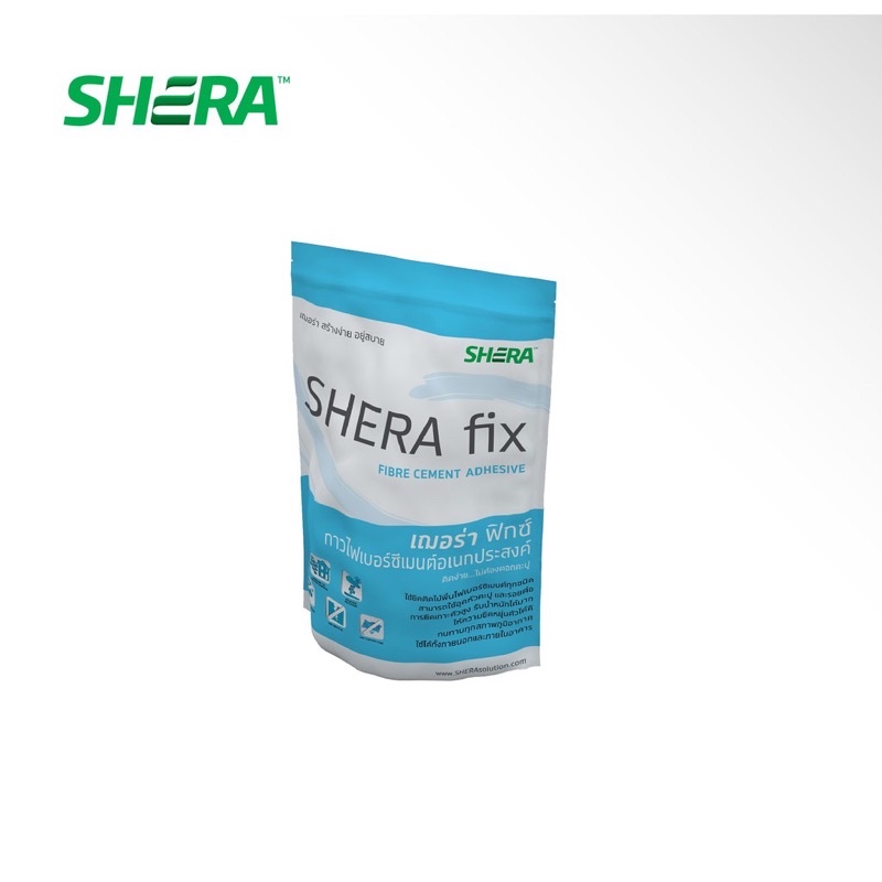 🔥🔥SHERA FIX เฌอร่า ฟิกซ์ (1kg.)  กาวไฟเบอร์ซีเมนต์อเนกประสงค์ สำหรับอุดโป๊วหัวสกรู และรอยต่อ📌📌