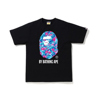 715fashion Ape Mans head เสื้อยืดลําลอง ผ้าฝ้าย แขนสั้น คอกลม พิมพ์ลายพราง ทรงหลวม แฟชั่นฤดูใบไม้ผลิ ฤดูร้อน สําหรับผู้