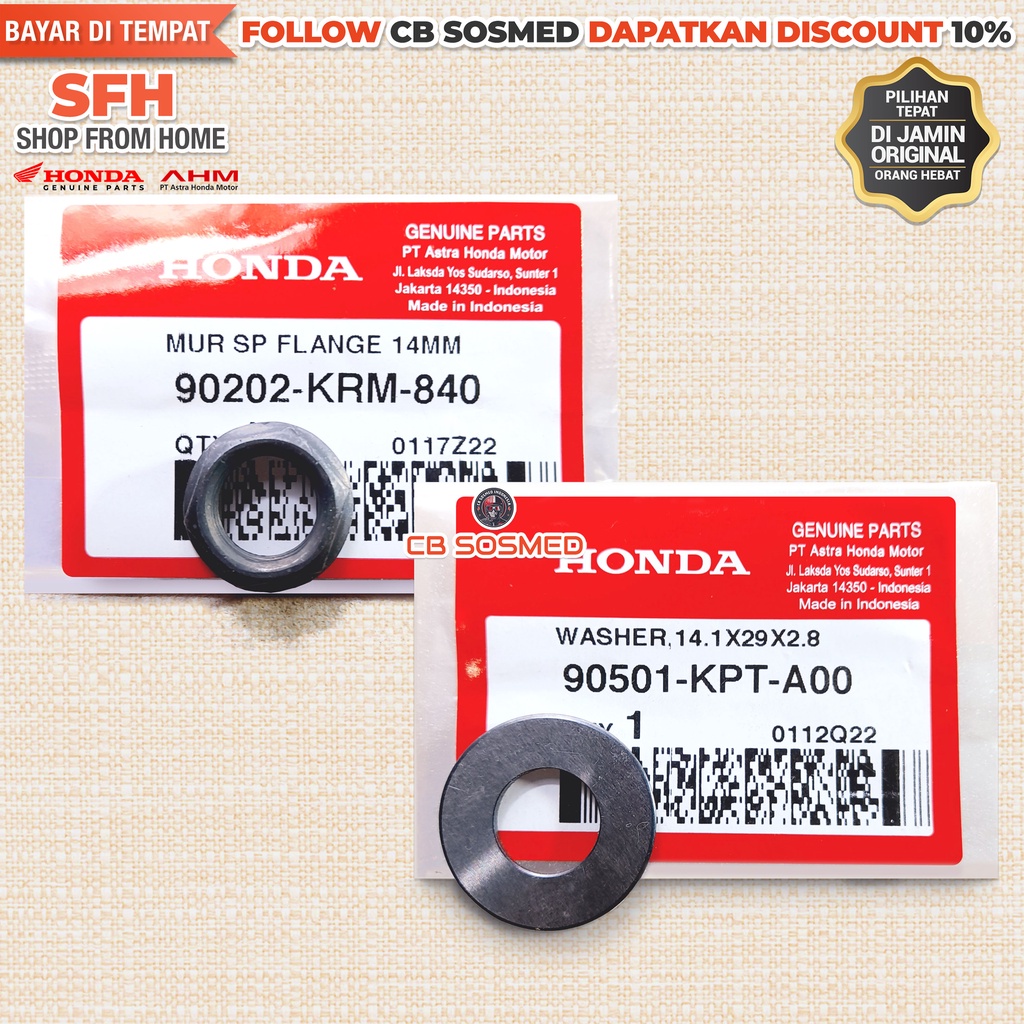 CRF150L K84 คลัทช์ House Nut CRF 150L K84F Original Honda AHM 90202-KRM-840 คลัทช์อ่อนนุช