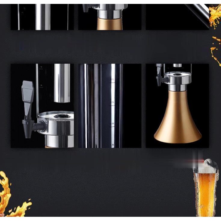 beer towerใส่เบียร์ ทาวเวอร์บาร์เบียร์ใหญ่3ลิตรทาวเวอร์คูลเลอร์ คูลเลอร์ถังเบียร์ปาร์ตี้ ทาวเวอร์ใสส
