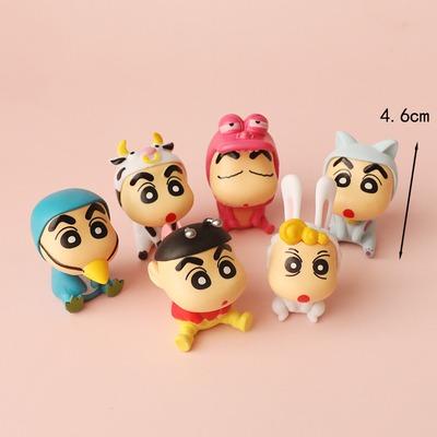 ตุ๊กตา Crayon Sinchan / ที่รองเค้ก (ชุด 6 ชิ้น)