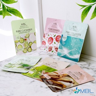 MBL INTENSIVE MASK SHEET 6TYPE(10 Sheet) - PURE CUCUMBER / RED GINSENG / POMEGRANATE / PURE SNAIL / PURE ALOE / PURE COLLAGEN