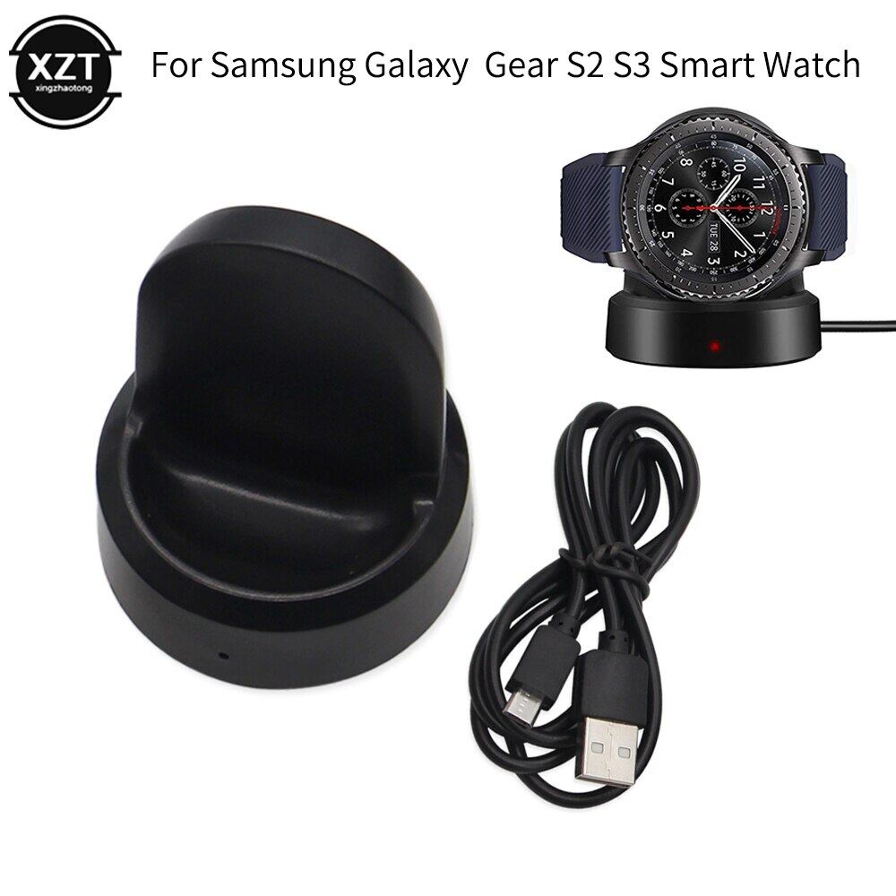 เครื ่ องชาร ์ จไร ้ สายสําหรับ Samsung Galaxy Smart Watch 42/46 มม.ชาร ์ จเร ็ วแท ่ นชาร ์ จสําหรับ Samsung Gear S3 Frontier S2