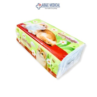 SEKURE FACIAL TISSUE กระดาษทิชชู่ กระดาษเช็ดหน้า ซีเคียว รุ่น SOFT PACK ลายน้องเหมียวมาใหม่ 1 ห่อ