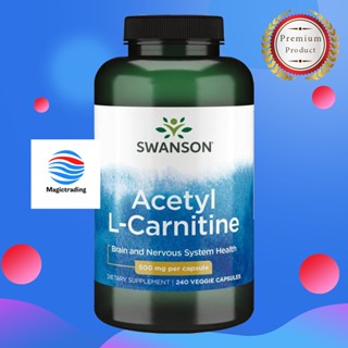 Swanson Premium Acetyl L-Carnitine 500 mg / 240 Veg Caps