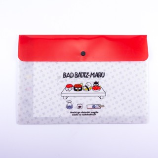 Asia Books แฟ้มกระดุม SANRIO:BAD BADTZ-MARU สีแดง