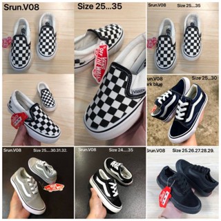 เช็คของก่อนสั่ง ไซส์25-35 Vans kids ผ้าใบvansเด็ก ผ้าใบเด็ก