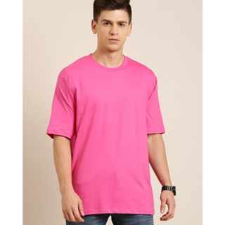 Mens Pink Oversized T-shirt เสื้อยืดน่ารักๆ เสื้อยืดสีขาวผู้ชาย เสื้อแฟชั่นผญ2022 อื่นๆ