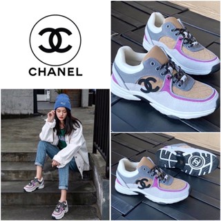 รองเท้าผ้าใบ CHANEL CC LOGO SNEAKER