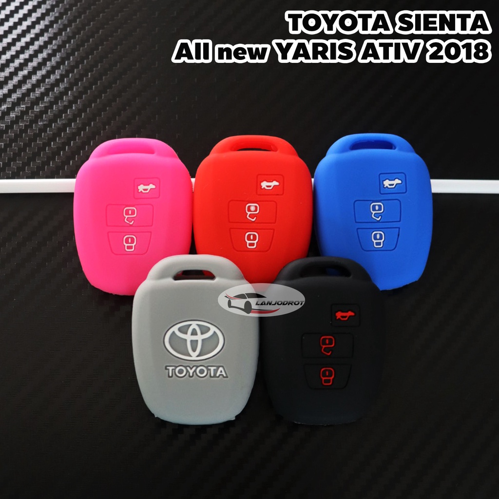 ซองกุญแจ ซิลิโคน กุญแจรีโมทธรรมดา Standard Key 3 ปุ่มกด สำหรับ Toyota SIENTA / All new Yaris ATIV 2018