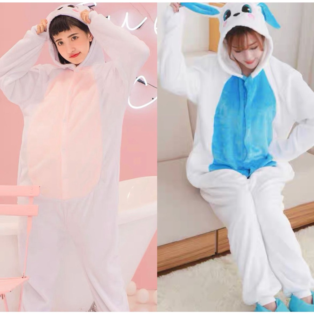 RABBIT BUNNY ONESIE คอสเพลย์ COSTUME PAJAMA