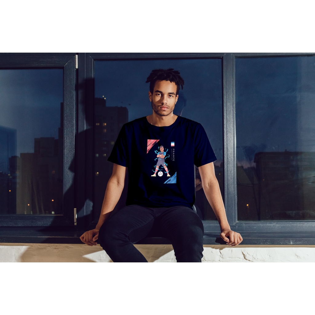 เสื้อยืด พิมพ์ลาย Kylian Mbappe France World Cup 2022 ออกแบบดี 2