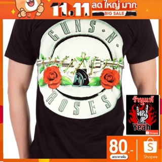 เสื้อวง Guns N Roses เสื้อยืด กันส์แอนด์โรสเซส ร็อคในตำนาน ลายอมตะ เสื้อวินเทจ RCM413