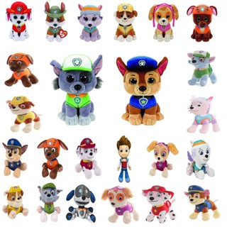 Paw Patrol Dog Plush Toys Stuffed Puppy Doll Marshall Rubble Chase Rocky Everest Tracker Doll Kids Gift