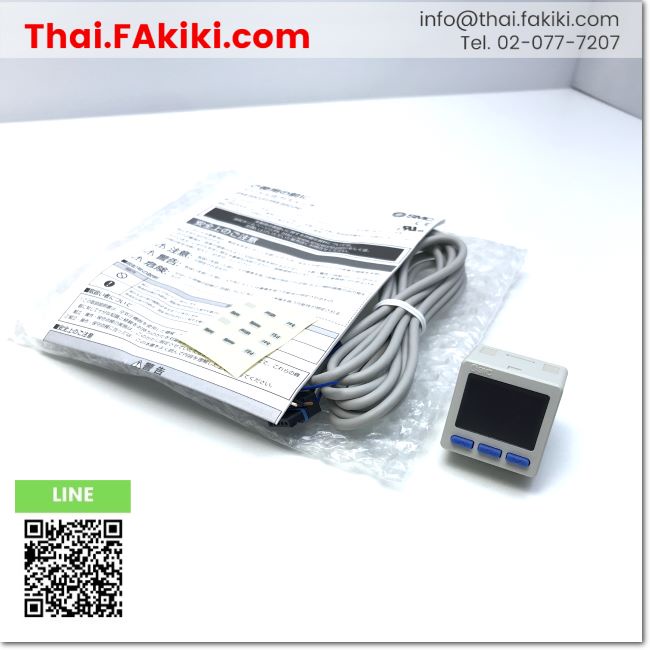 พร้อมส่ง,(A)Unused, ISE20C-R-02-W Pressure Sensors Switches R1/4 (Lead wire length 2m) ,SMC (66-004-