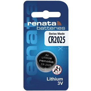 ถ่านกระดุม Renata CR2025 3V ถ่านสวิส ถ่านใหม่ SWISS MADE (1 ก้อน)