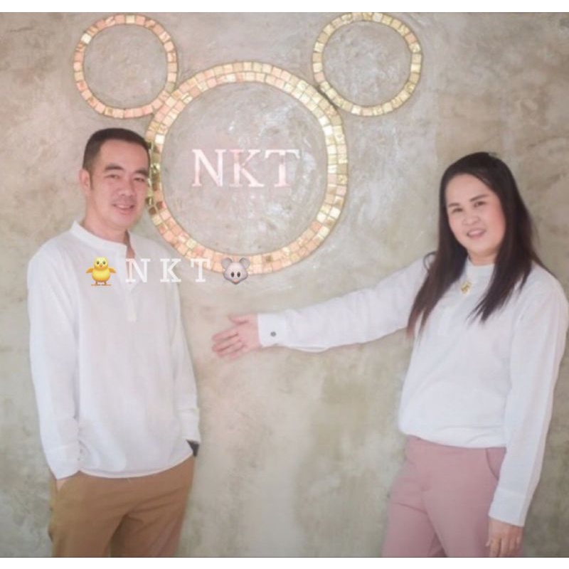 เสื้อเชิ้ตแขนยาวคอจีน แบบผ่าคอNKT:1️⃣5️⃣5️⃣