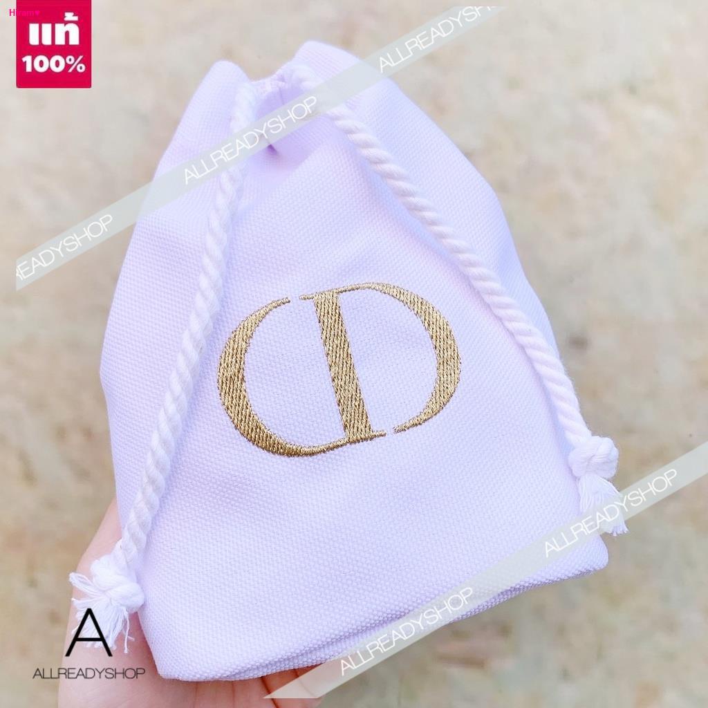 จัดส่งตรงจุด🔥 ของแท้ กระเป๋าเครื่องสำอาง Dior Cosmetic Bag #WHITE ( NO BOX ) / G