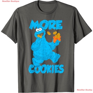 เสื้อยืดแขนสั้น คอกลม ผ้าฝ้ายแท้ พิมพ์ลาย Sesame Street ELMO ELMO Big Bird Doughnut แฟชั่นฤดูร้อน สําหรับผู้ชาย