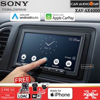 [สินค้ารุ่นใหม่]เครื่องเสียงติดรถยนต์ SONY XAV AX-4000 APPLE CARPLAY / ANDROID AUTO ไร้สาย 2023  พร้อมส่งในไทย ประกัน2ปี