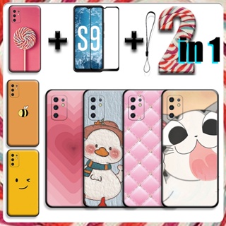 2 IN 1 เคสโทรศัพท์มือถือ เซรามิค กันรอยหน้าจอ พร้อมกระจกนิรภัย สําหรับ Cherry Mobile Aqua S9