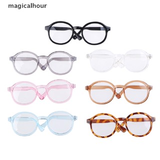 Magicalhour^^ แว่นตาทรงกลม แบบใส 9 ซม. 1 ชิ้น สําหรับตุ๊กตา 1/6