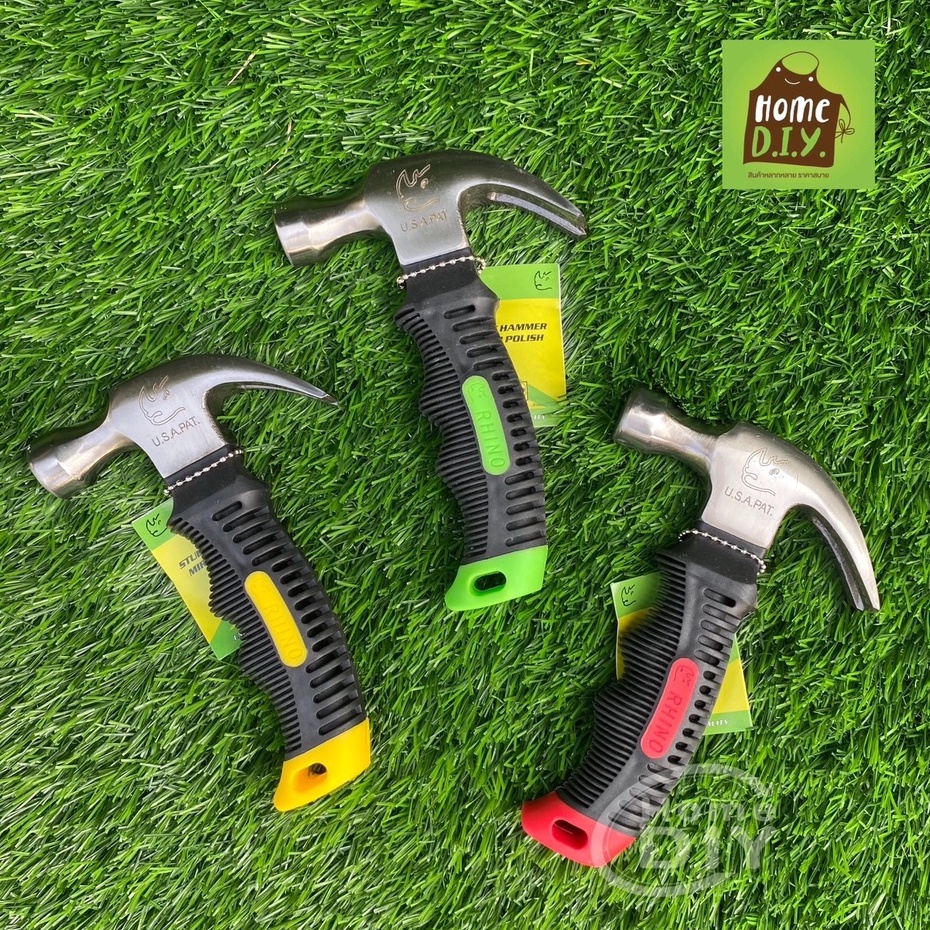 Rhino Brand CLAW HAMMER NO.337 คละสี สินค้าของแท้ 100%