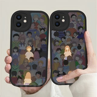 Casing For iPhone 14 13 12 11 Pro Xs max 6 6S 7 8 Plus X XR 11promax 12promax 13promax Meet you Couple Cartoon Boy Girl Tpu Fine Hole Lens Protection Soft Phone Case XPN 19