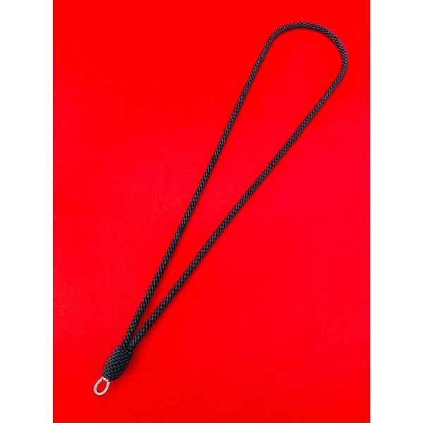 สร้อยคอเชือกเทียนถัก3.5mmติดก้ามปู