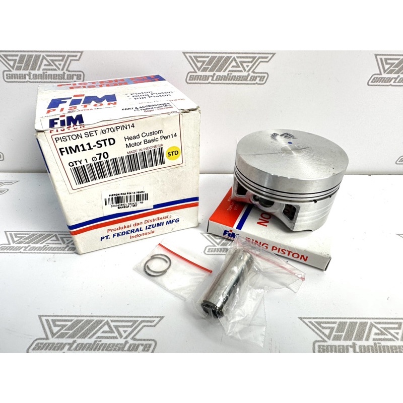 PISTON FIM 11 STANDARD PIN 14 HEAD CUSTOM MOTOR BASIC