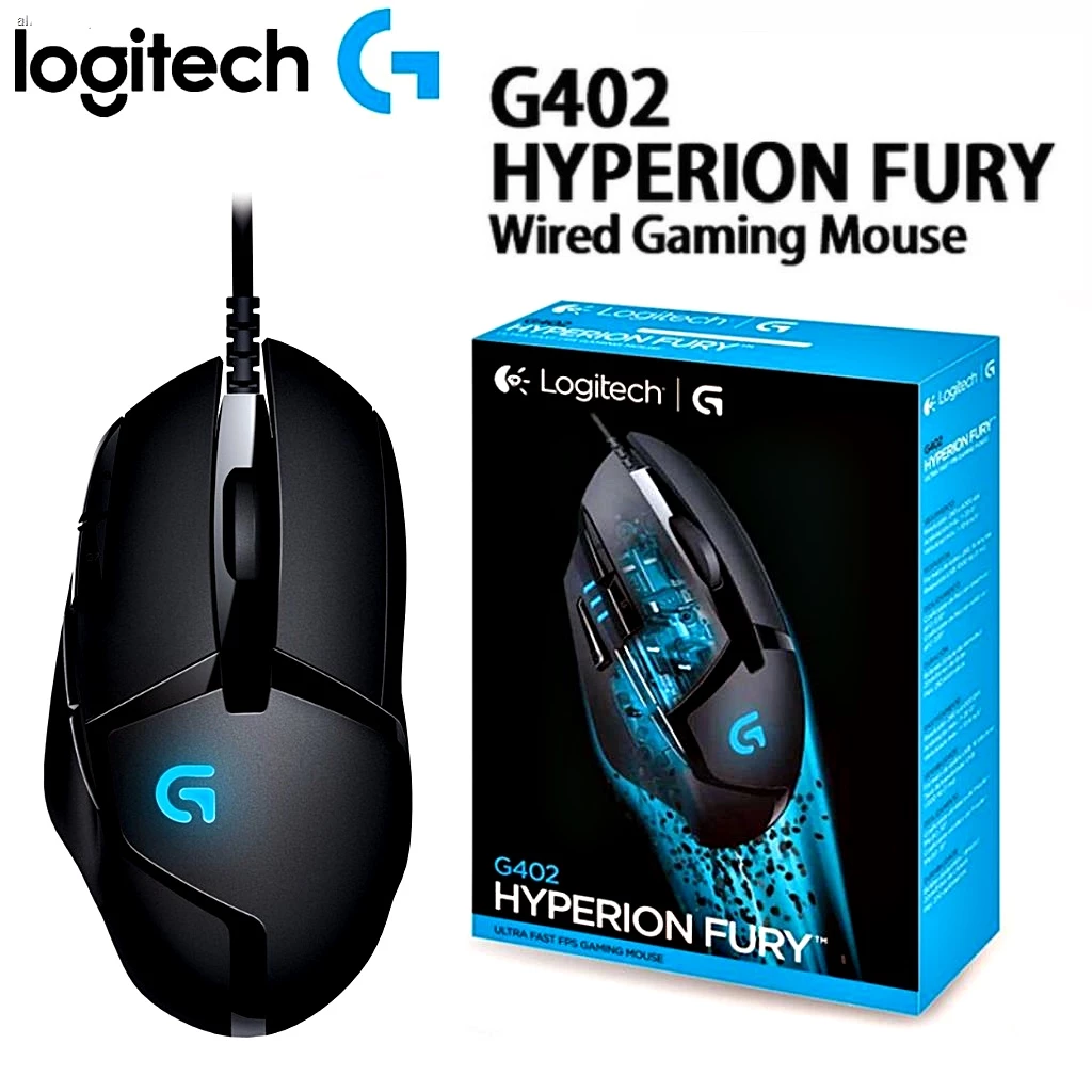 🔥ถูก•แท้•ส่งไว💯⚡️เมาส์เกมมิ่ง⚡️ LOGITECH G402 Hyperion Fury FPS 4000 DPI Gaming Mouse Warranty 2 - y