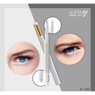 A-169 อายไลเนอร์ แอนด์ อายแชโดว์ แอชลี่ย์ ขอบตา ขาวมุก ติดทน เป็นประกาย Ashley Eyeliner &amp; Eyeshadow Pen