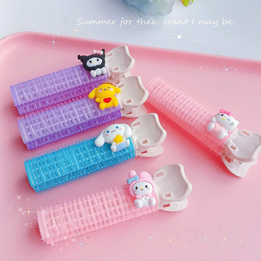 กิ๊บติดผมหน้าม้า แบบไม่มีความร้อน ขนปุย ลายการ์ตูน แบบพกพา - รูปที่ 7