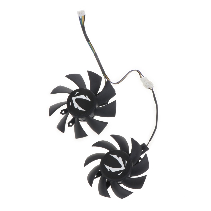 ROX 1 2PCS 75 มม.4Pin DC 12V GPU พัดลมสําหรับ ZOTAC GAMING GeForce GTX 1660 SUPER การ์ดระบายความร้อน