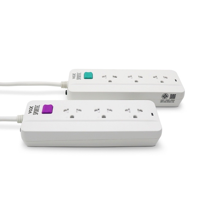 ปลั๊กไฟ Vox Sportec : ปลั๊กไฟ มอก. ปลั๊กพ่วง ปลั๊ก3ตา - รูปที่ 3