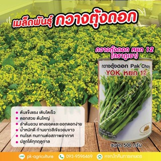 เมล็ดพันธุ์กวางตุ้งดอกหยก 12 (ตราภูเขา) ขนาด 500 กรัม