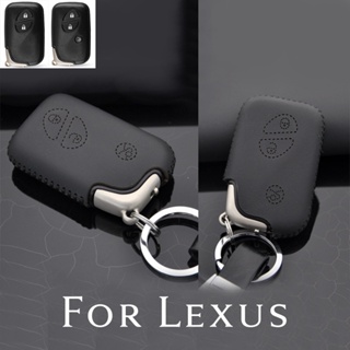 Top Layer Leather Smart Remote Car Key Fob Cover Case Skin Holder Protector Keychain For Lexus GX LX RX Series RX350 ES3