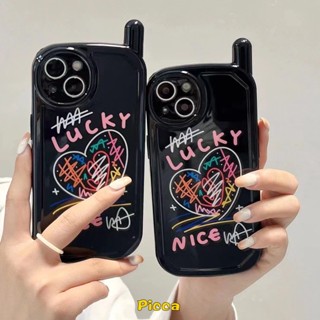 เคสโทรศัพท์มือถือ แบบนิ่ม ลายการ์ตูนกราฟฟิตี้ สไตล์วินเทจ สําหรับ iPhone 13 11 14 12 Pro MAX 14 7 8 Plus X XR XS MAX