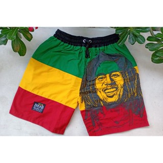 Bob Marley reggae jamaica rasta กางเกงขาสั้น