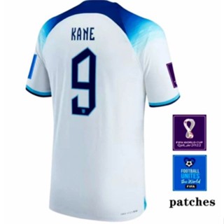 เสื้อกีฬาแขนสั้น พิมพ์ลายทีมชาติอังกฤษ Katar World Cup 2223