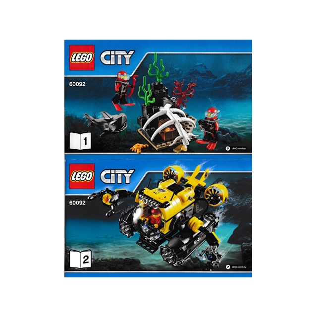 Instructions (คู่มือ) LEGO Deep Sea Submarine 60092