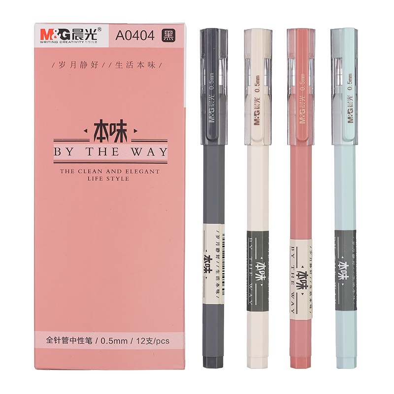 M&g ปากกาเจล น่ารัก สีดํา เครื่องเขียน สําหรับนักเรียน สอบลายเซ็น 1 ชิ้น