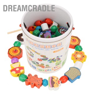 BDreamcradle ลูกปัดไม้ หลากสี เพื่อการศึกษา สําหรับเด็กก่อนวัยเรียน