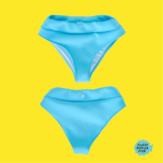 BLUE (BOTTOM) HIGH-WAIST SWIMWEAR